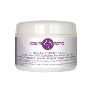 Crema Mani Ristrutturante Aloe - Calendula - Collagene Pantenolo - Cera d’Api 250 ML.